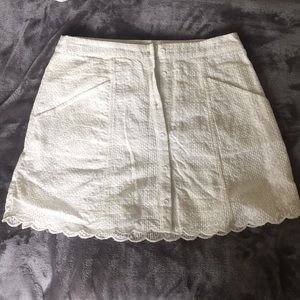 Off-white pattern mini skirt